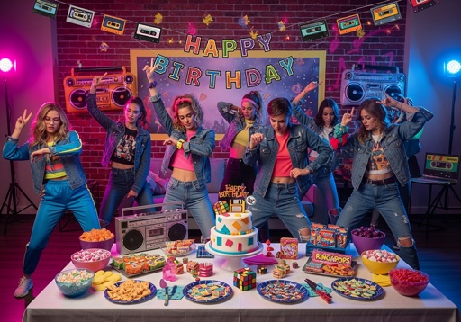 Theme,Party,Retro,80s,Or,90s,Throwback,Birthday,Party
