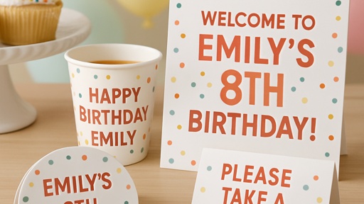 An,Image,Of,Some,Personalized,Print,Materials,At,A,Birthday