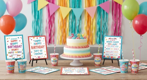 An,Image,Of,Some,Personalized,Print,Materials,At,A,Birthday